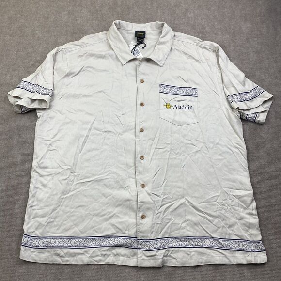 Disney Our Universe Mens Alladin Cave of Wonders Shirt Woven Button-Up XXL Rayon - Picture 2 of 16